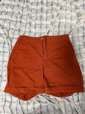 Forever 21 Rust Roll Cuff Shorts